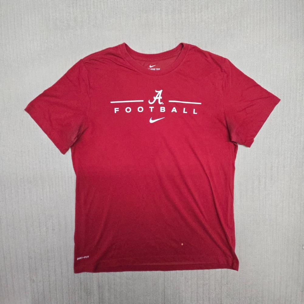 Nike Alabama Crimson Tide Shirt Mens XL Red Graphic Dri Fit SEC Football
